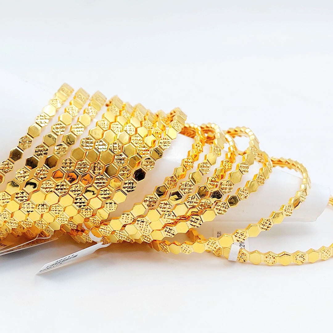 21K سحبة خلية النحل اكسترا-مجوهرات الشيخ سعيد-Saeed Jewelry 