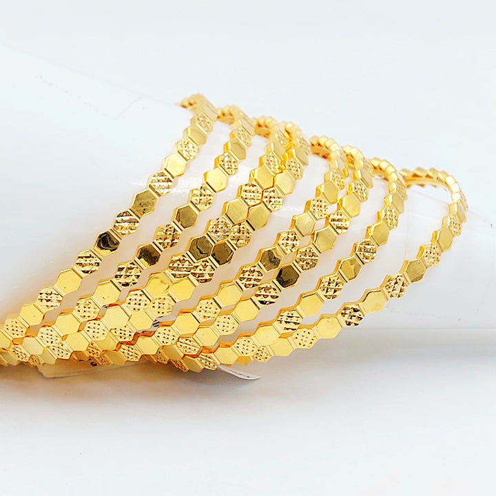 21K سحبة خلية النحل اكسترا-مجوهرات الشيخ سعيد-Saeed Jewelry 