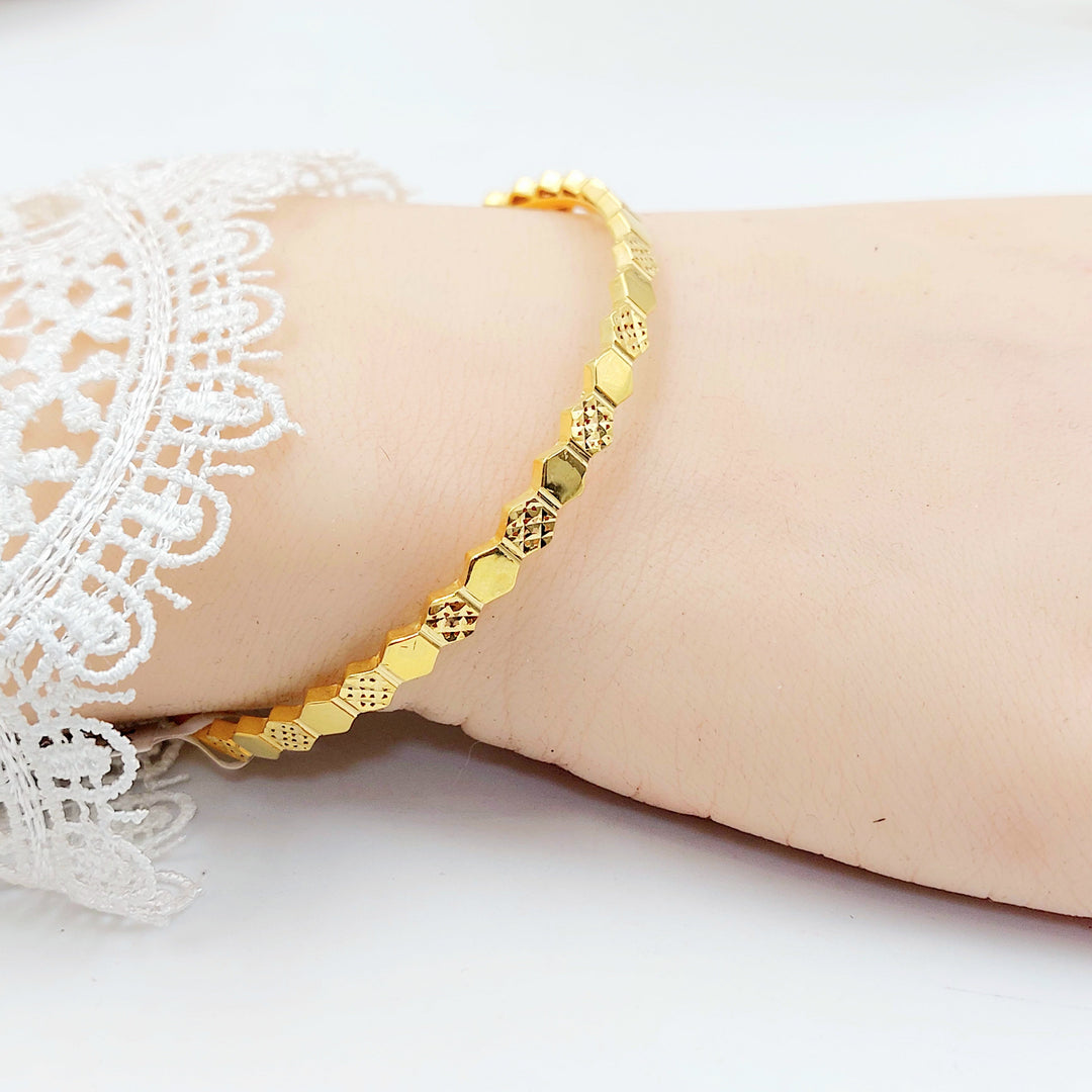 21K سحبة خلية النحل اكسترا-مجوهرات الشيخ سعيد-Saeed Jewelry 