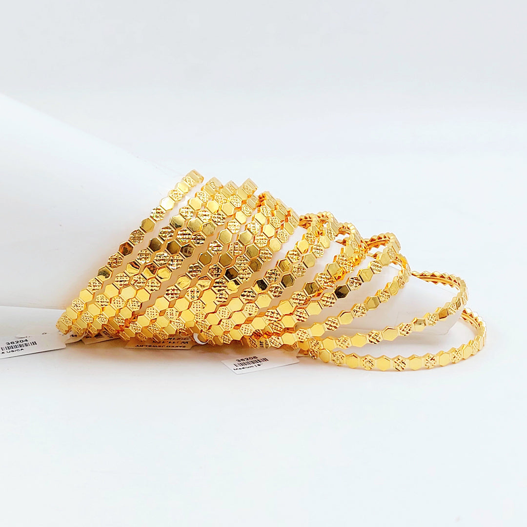 21K سحبة خلية النحل اكسترا-مجوهرات الشيخ سعيد-Saeed Jewelry 