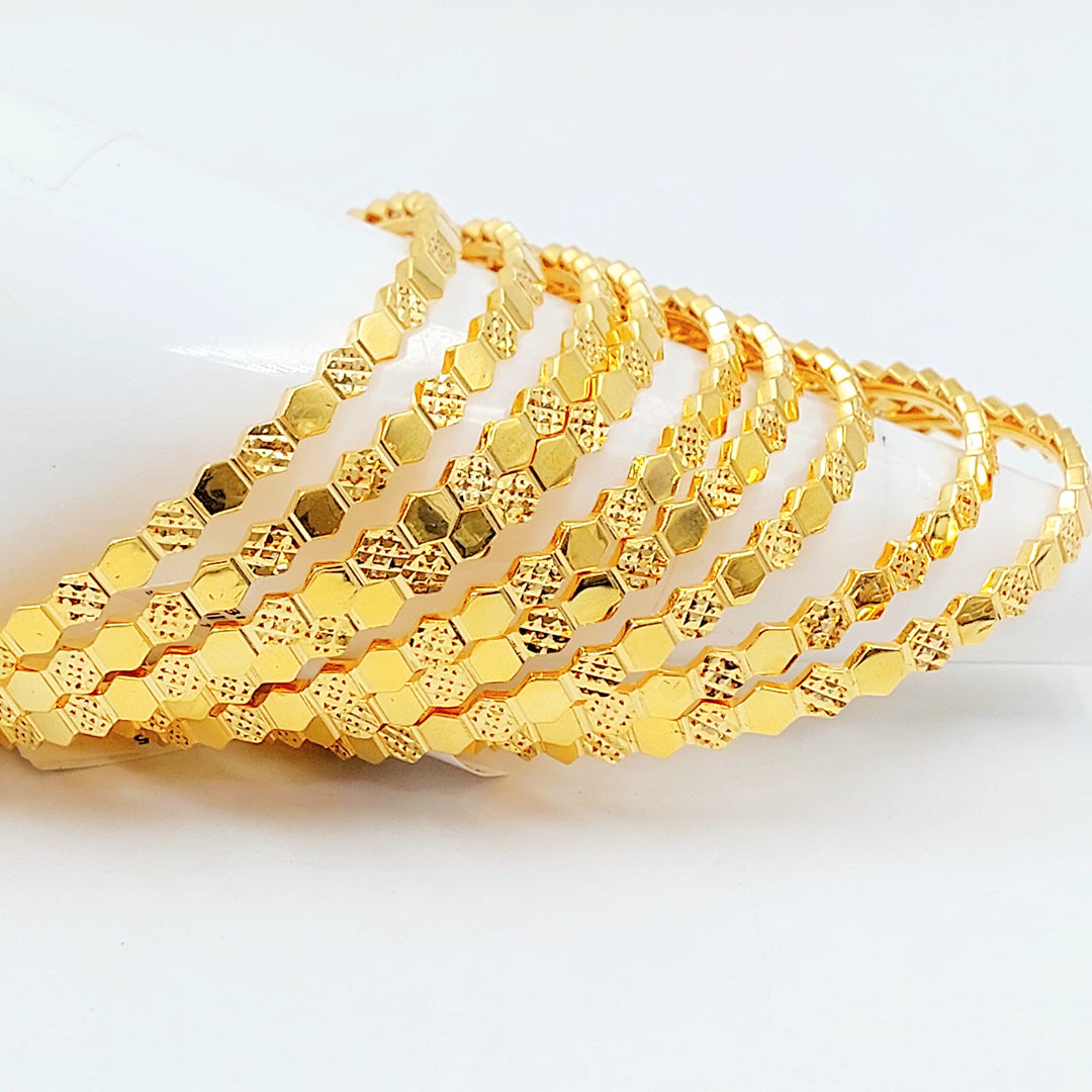 21K سحبة خلية النحل اكسترا-مجوهرات الشيخ سعيد-Saeed Jewelry 