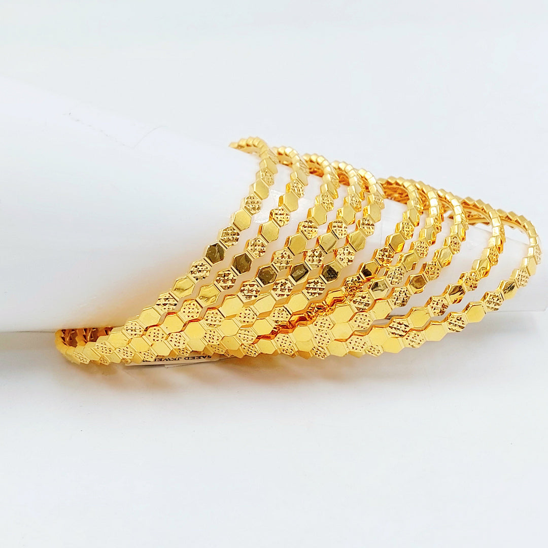 21K سحبة خلية النحل اكسترا-مجوهرات الشيخ سعيد-Saeed Jewelry 