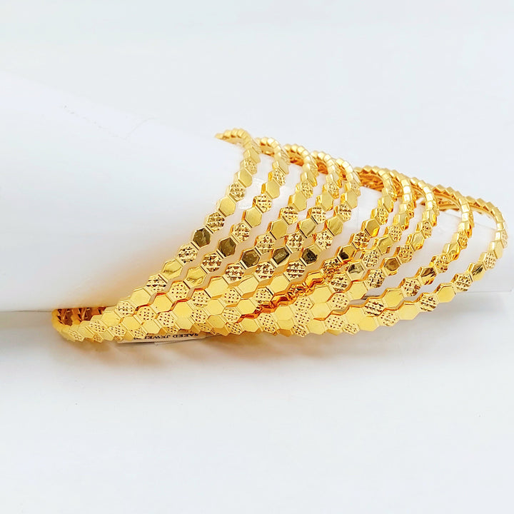 21K سحبة خلية النحل اكسترا-مجوهرات الشيخ سعيد-Saeed Jewelry 