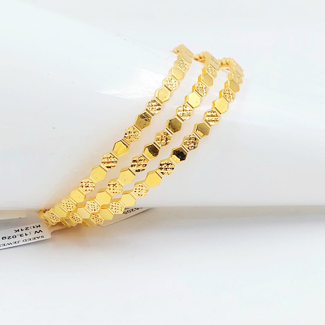 21K سحبة خلية النحل اكسترا-مجوهرات الشيخ سعيد-Saeed Jewelry 