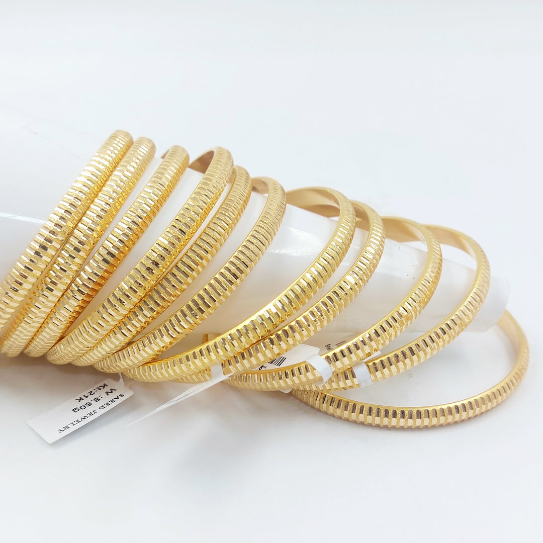 21K سحبة نقش-مجوهرات الشيخ سعيد-Saeed Jewelry 