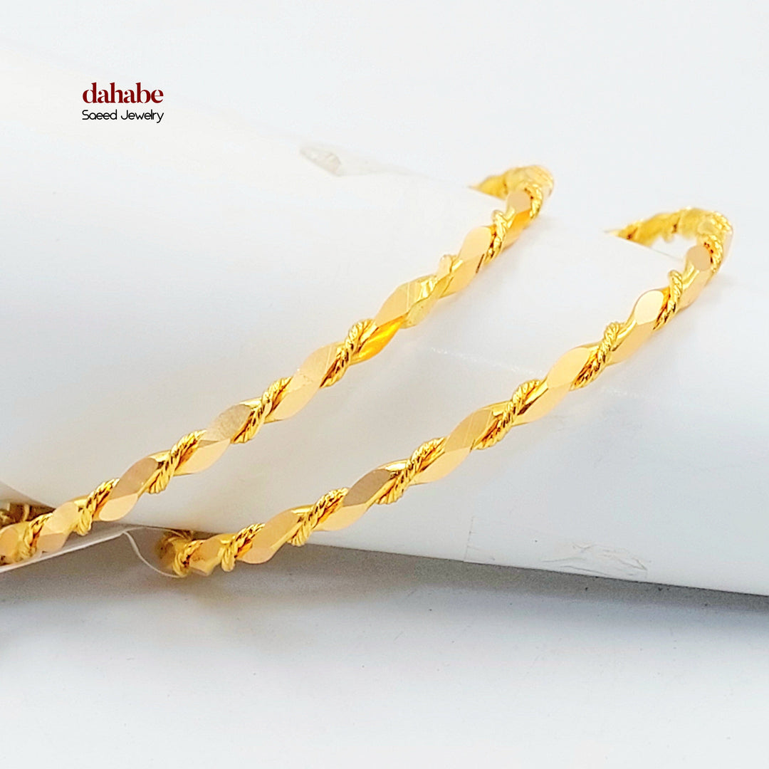 21K سحبة جدل-مجوهرات الشيخ سعيد-Saeed Jewelry 