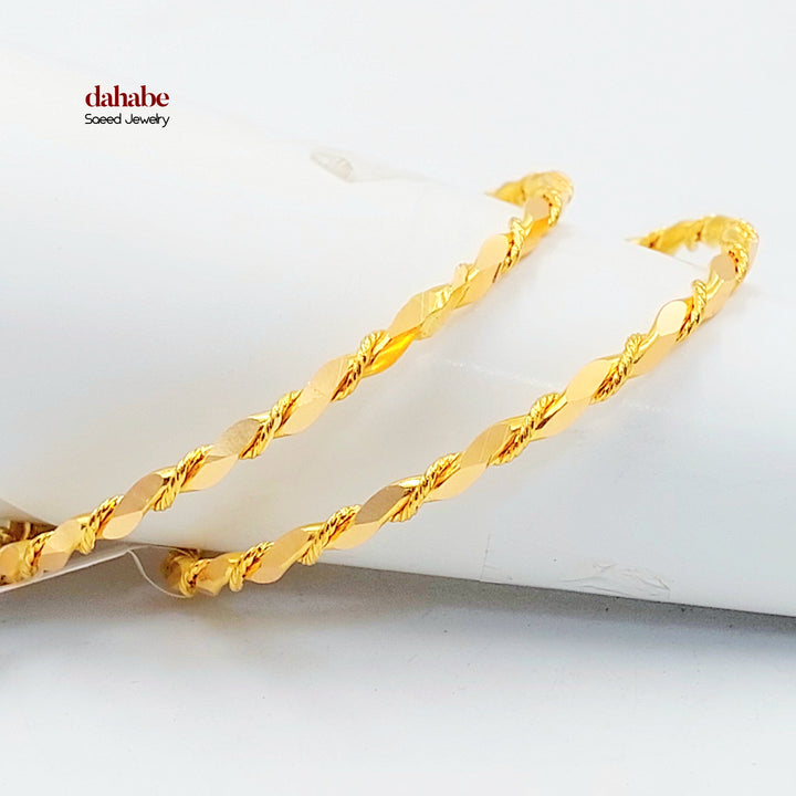 21K سحبة جدل-مجوهرات الشيخ سعيد-Saeed Jewelry 