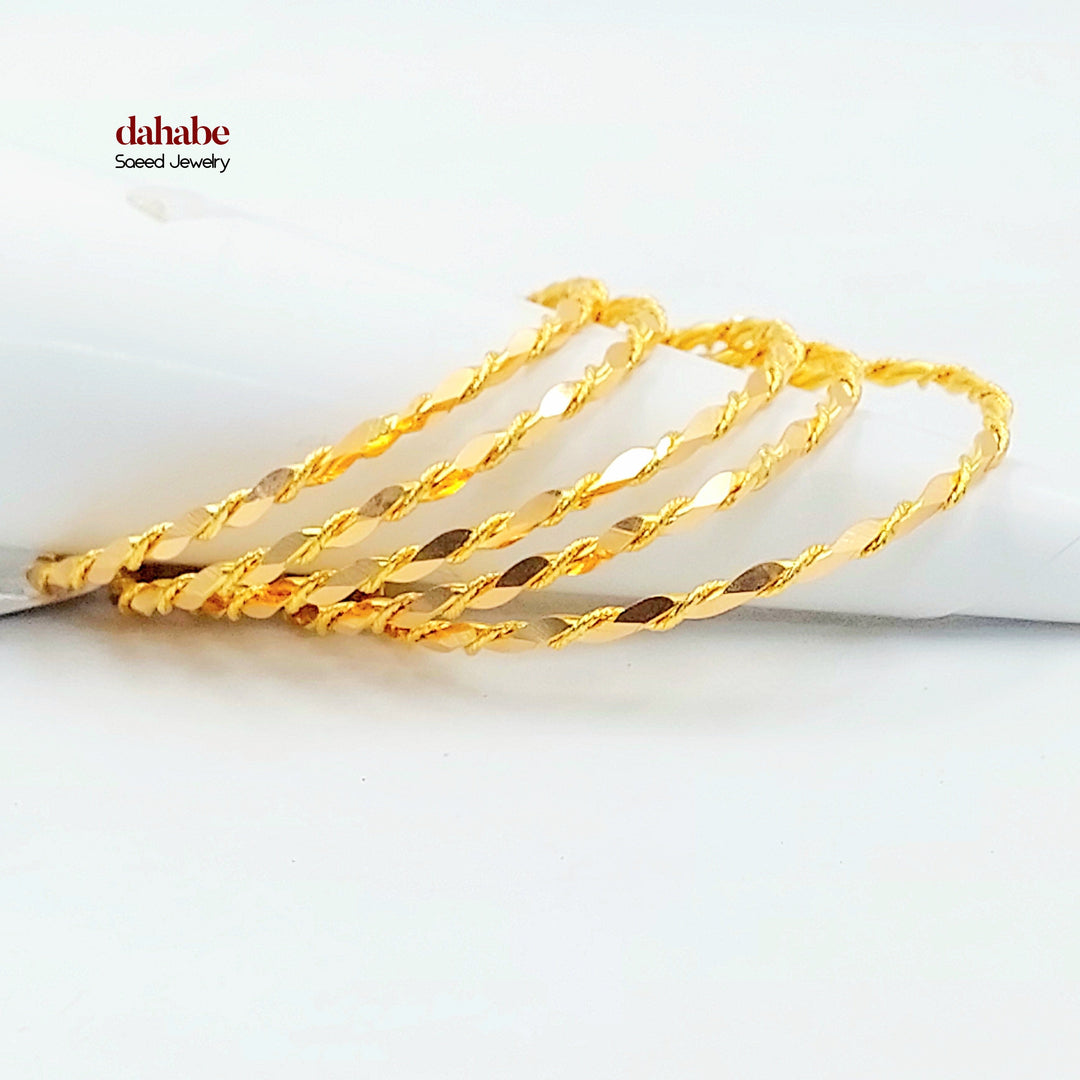 21K سحبة جدل-مجوهرات الشيخ سعيد-Saeed Jewelry 
