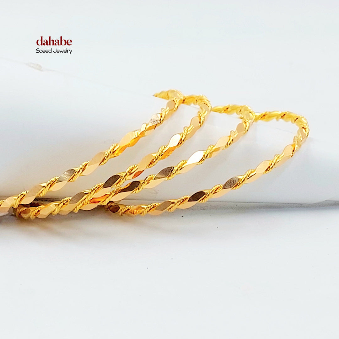 21K سحبة جدل-مجوهرات الشيخ سعيد-Saeed Jewelry 