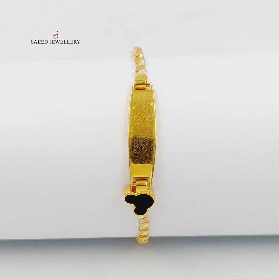 21K Gold Enameled Children's Bracelet by Saeed Jewelry - Image 3