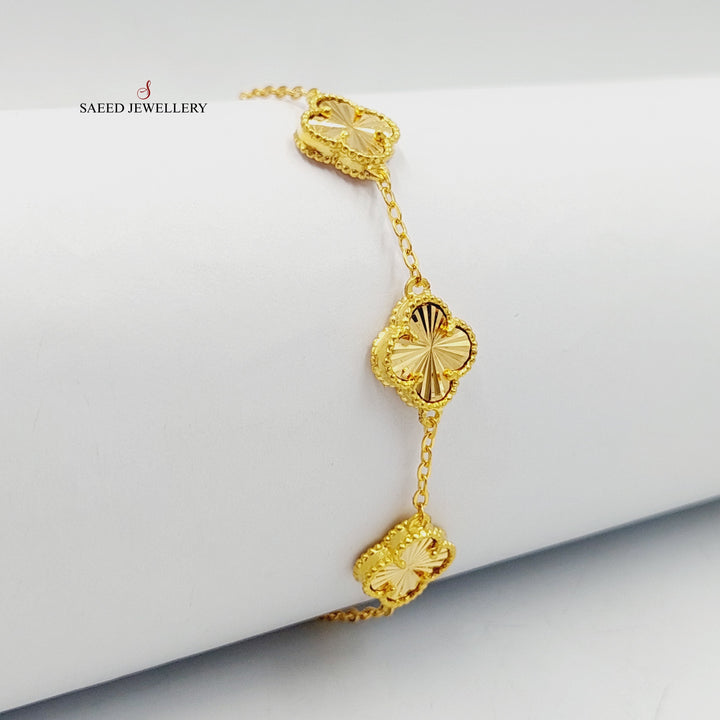 21K Gold Rose Bracelet by Saeed Jewelry - Image 7