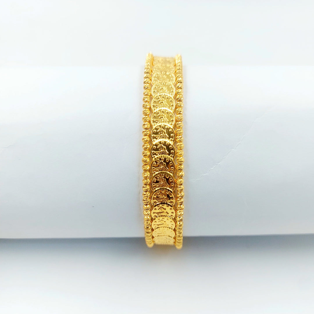 One Range Rashadi Bracelet Made of 21K Gold by Saeed Jewelry 