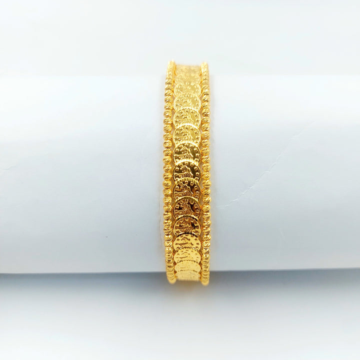 One Range Rashadi Bracelet Made of 21K Gold by Saeed Jewelry 