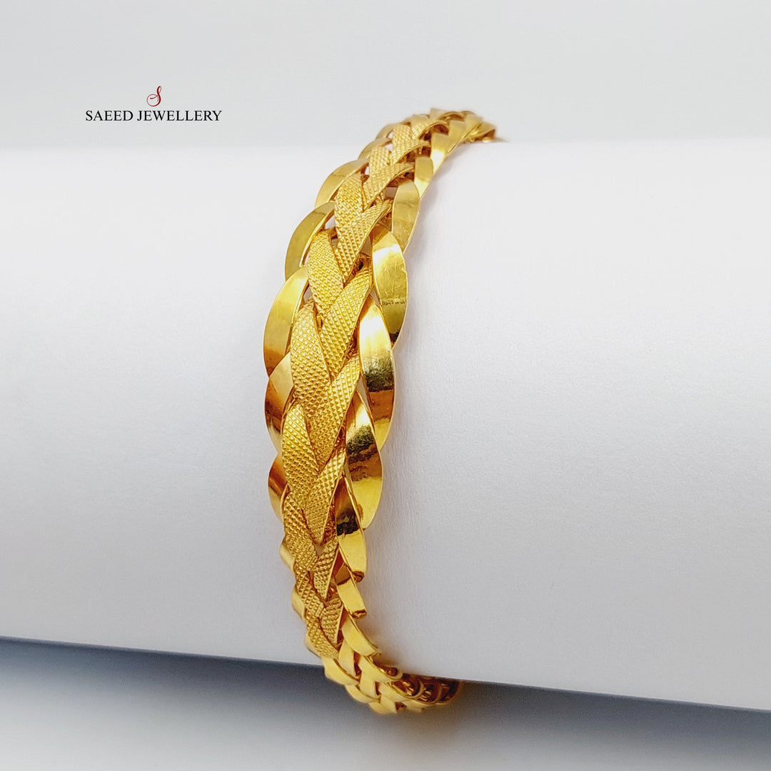 21K Gold Taft Bracelet by Saeed Jewelry - Image 3