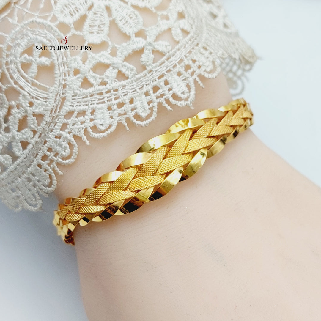 21K Gold Taft Bracelet by Saeed Jewelry - Image 6