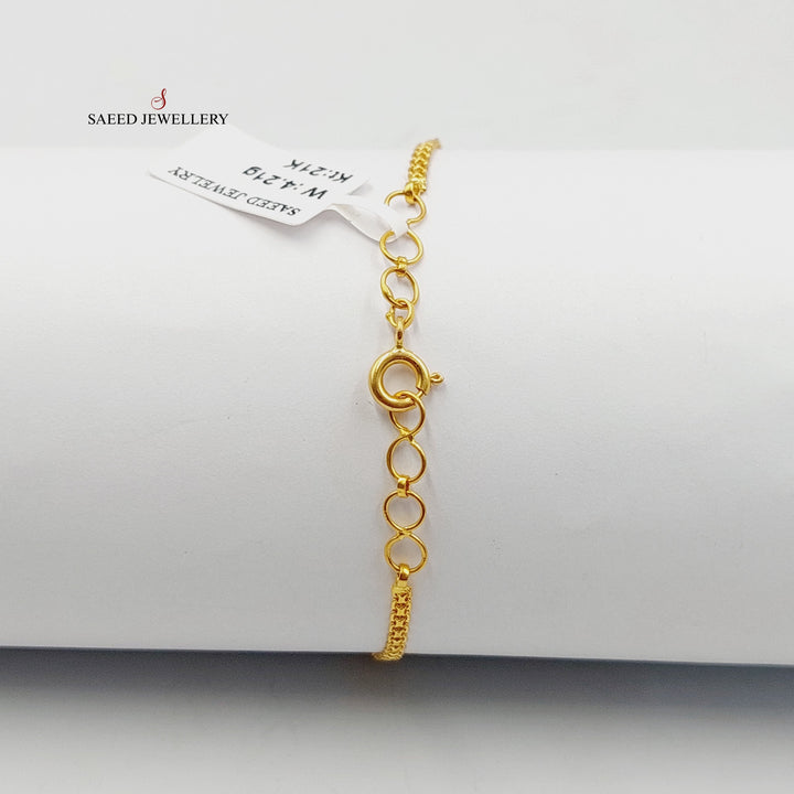 21K Gold Bahraini Bracelet by Saeed Jewelry - Image 4