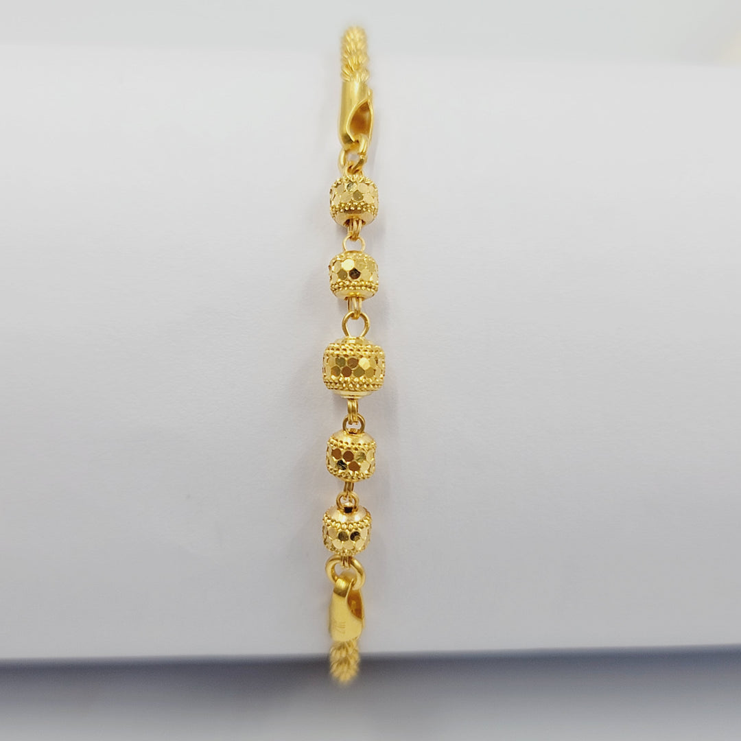 21K اسوارة مسبحة-مجوهرات الشيخ سعيد-Saeed Jewelry 