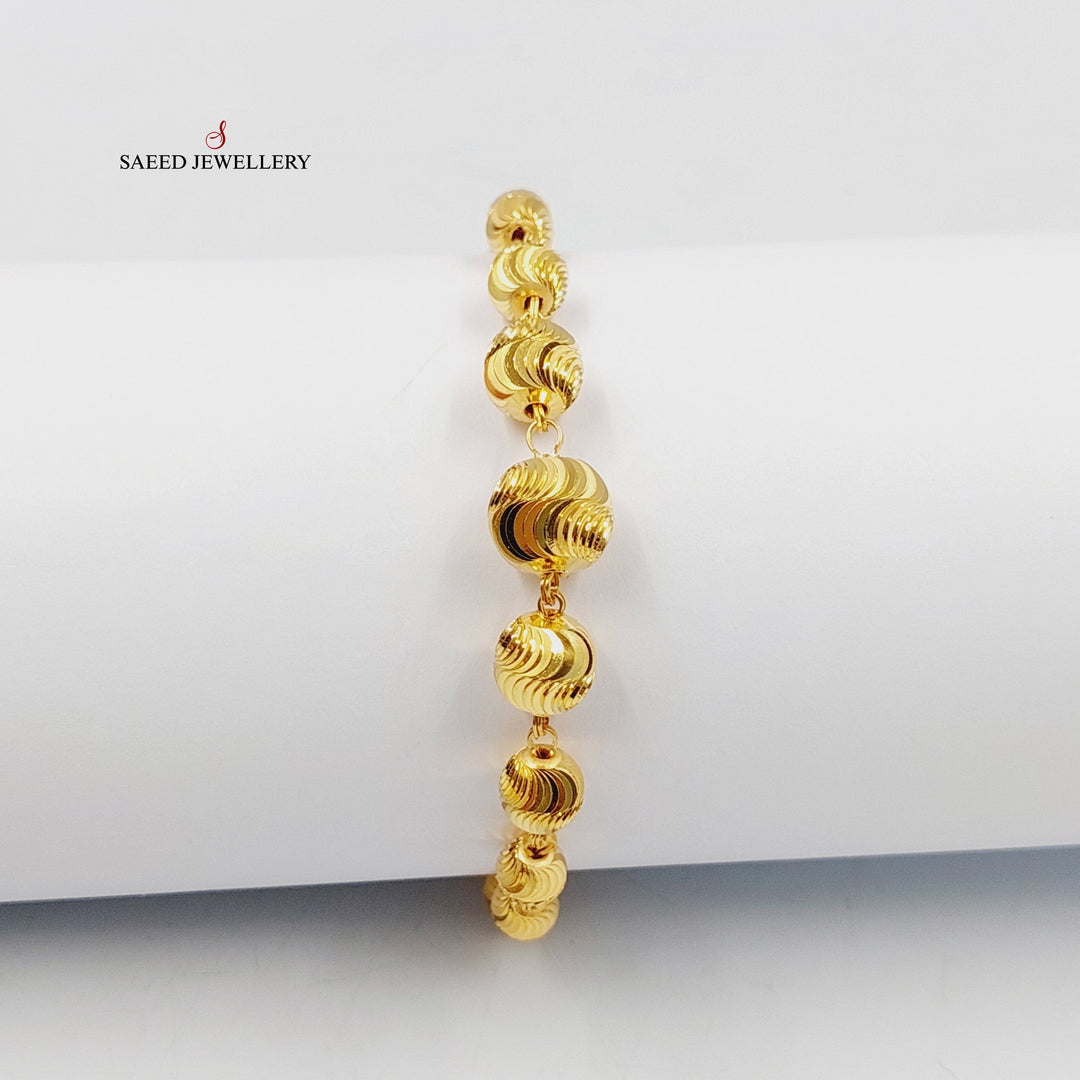 21K Gold Balls Balls Bracelet by Saeed Jewelry - Image 1