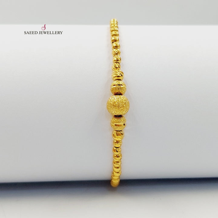 Balls Balls Bracelet Made of 21K Gold by Saeed Jewelry 
