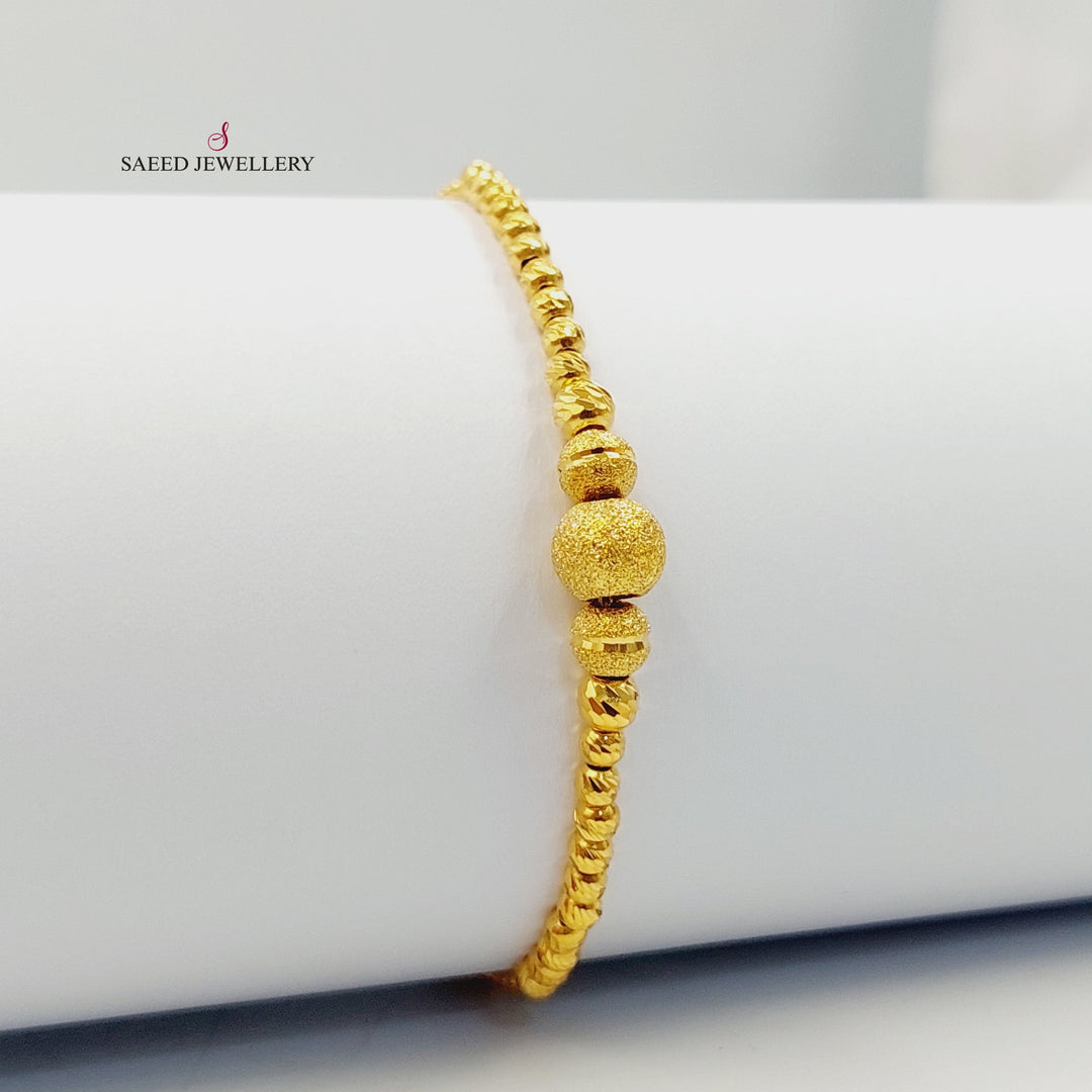 Balls Balls Bracelet Made of 21K Gold by Saeed Jewelry 