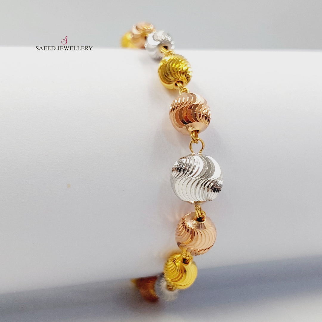 Balls Balls Bracelet Made of 21K Gold by Saeed Jewelry 