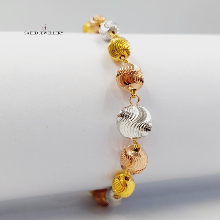 Balls Balls Bracelet Made of 21K Gold by Saeed Jewelry 