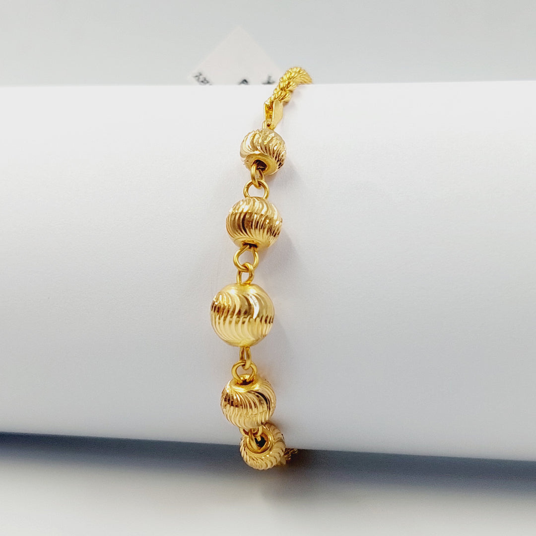 21K اسوارة طابات-مجوهرات الشيخ سعيد-Saeed Jewelry 