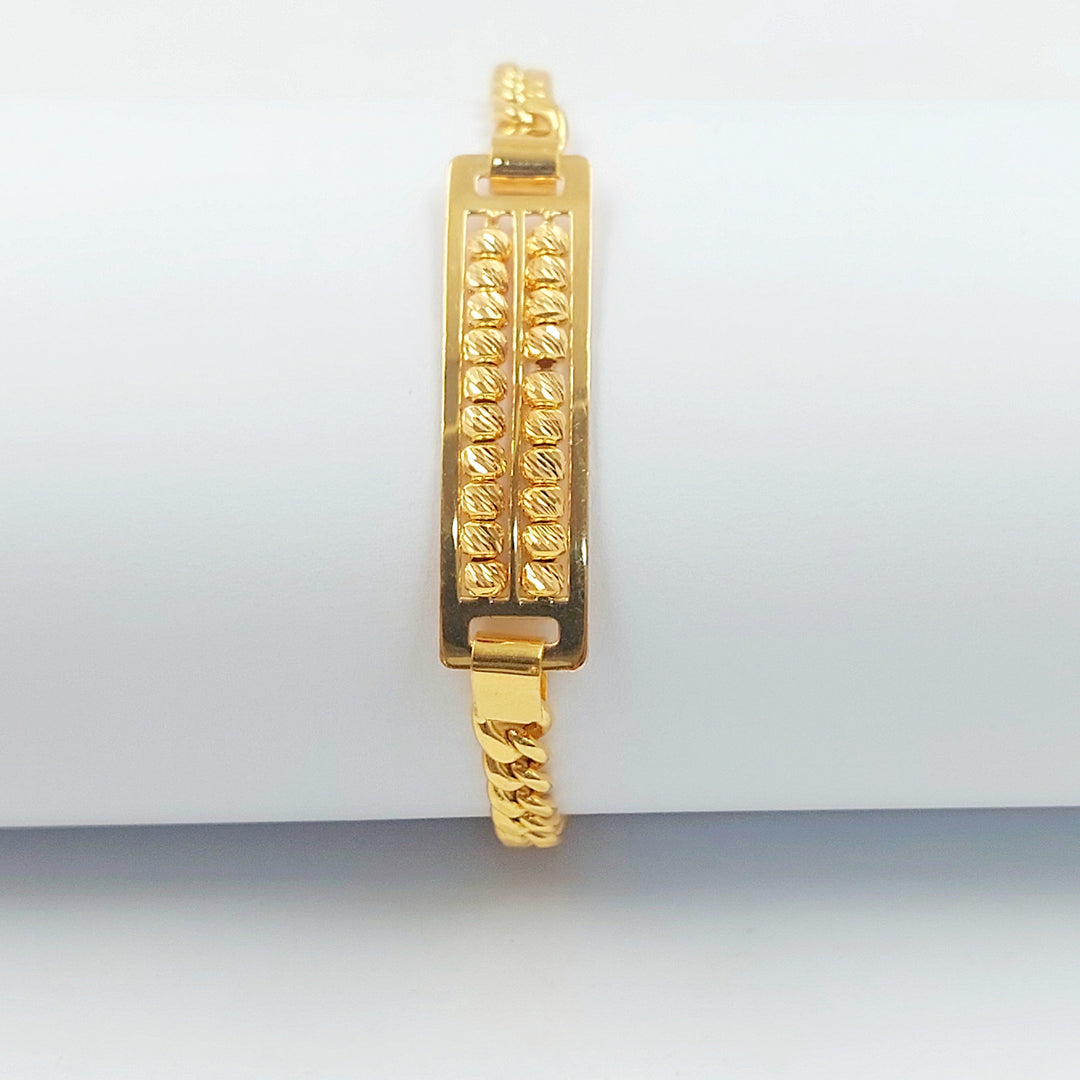 21K اسوارة بلاك طابات-مجوهرات الشيخ سعيد-Saeed Jewelry 