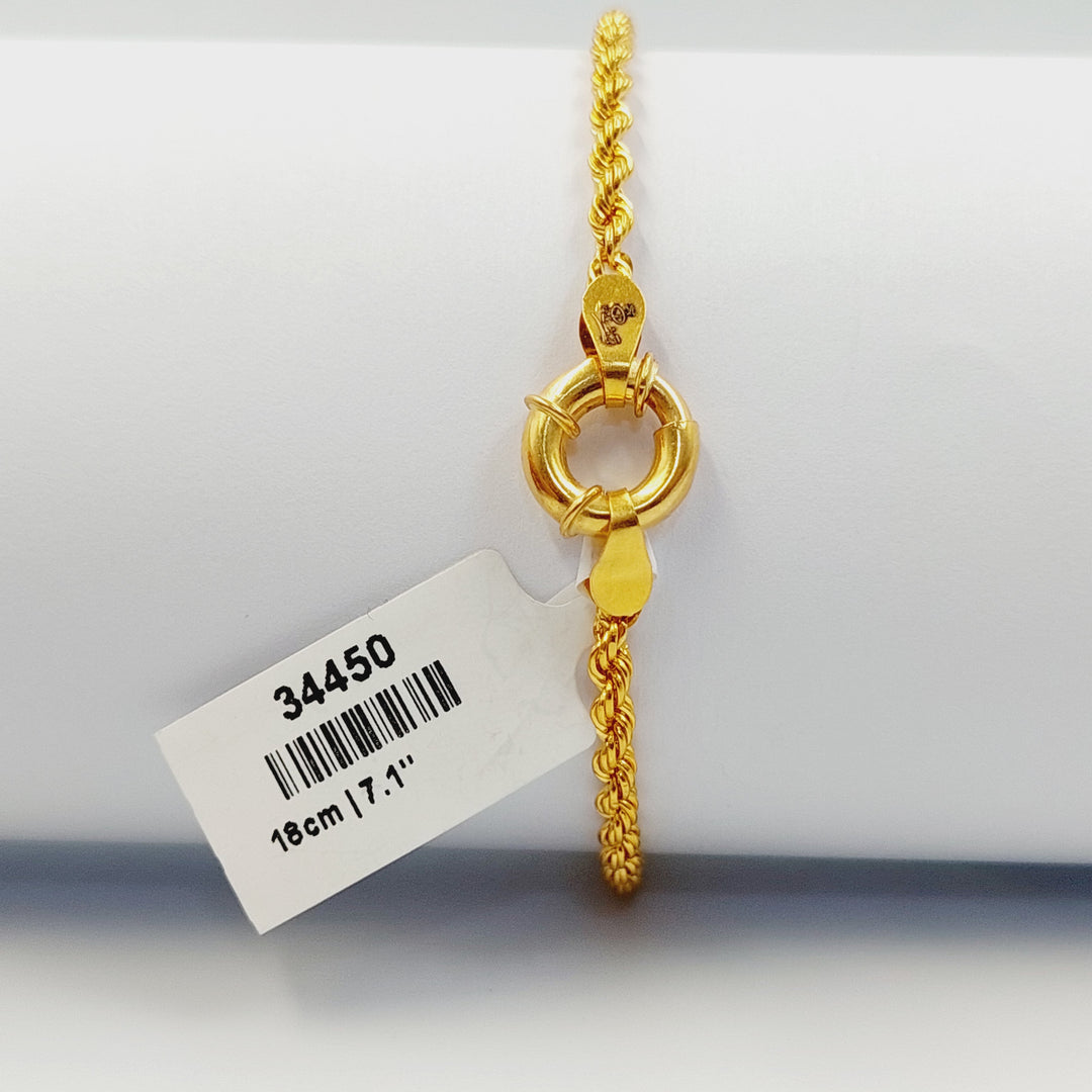 21K اسوارة طابات-مجوهرات الشيخ سعيد-Saeed Jewelry 