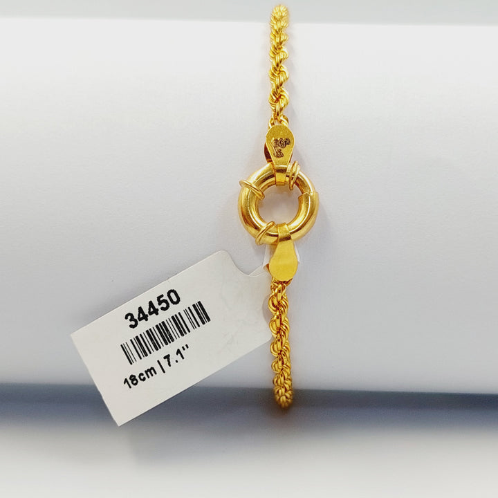 21K اسوارة طابات-مجوهرات الشيخ سعيد-Saeed Jewelry 