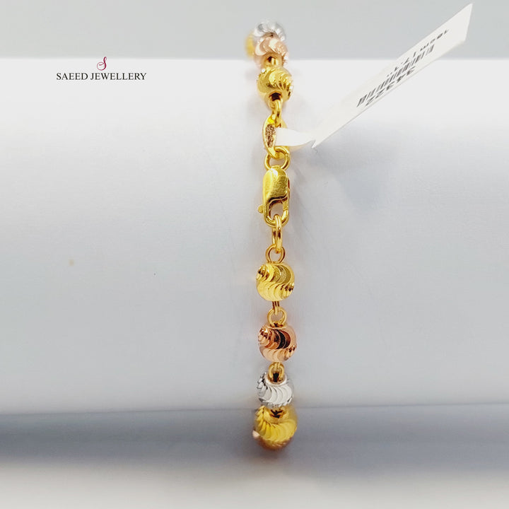 Balls Balls Bracelet Made of 21K Gold by Saeed Jewelry 