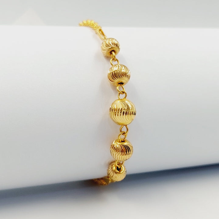 21K اسوارة طابات-مجوهرات الشيخ سعيد-Saeed Jewelry 