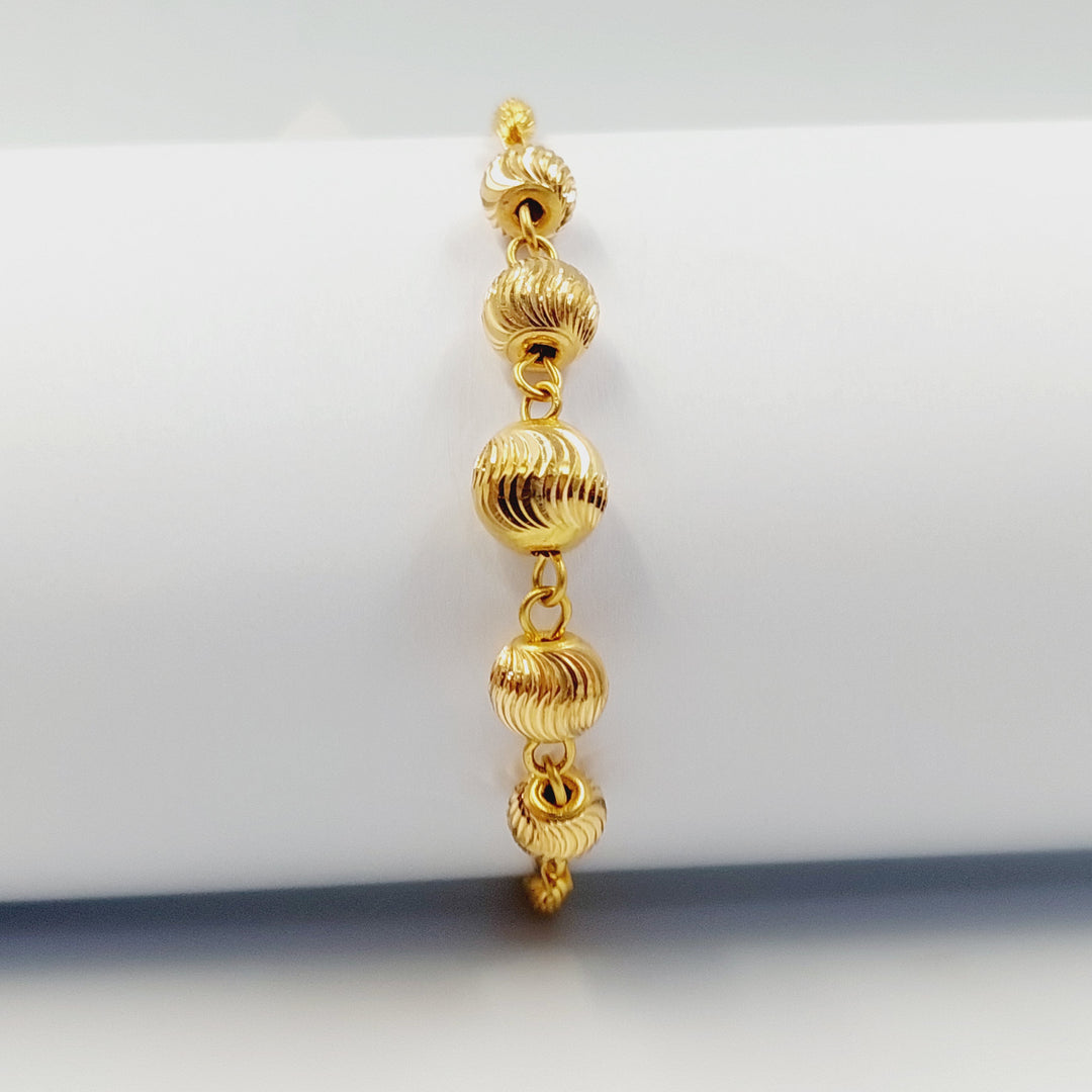 21K اسوارة طابات-مجوهرات الشيخ سعيد-Saeed Jewelry 