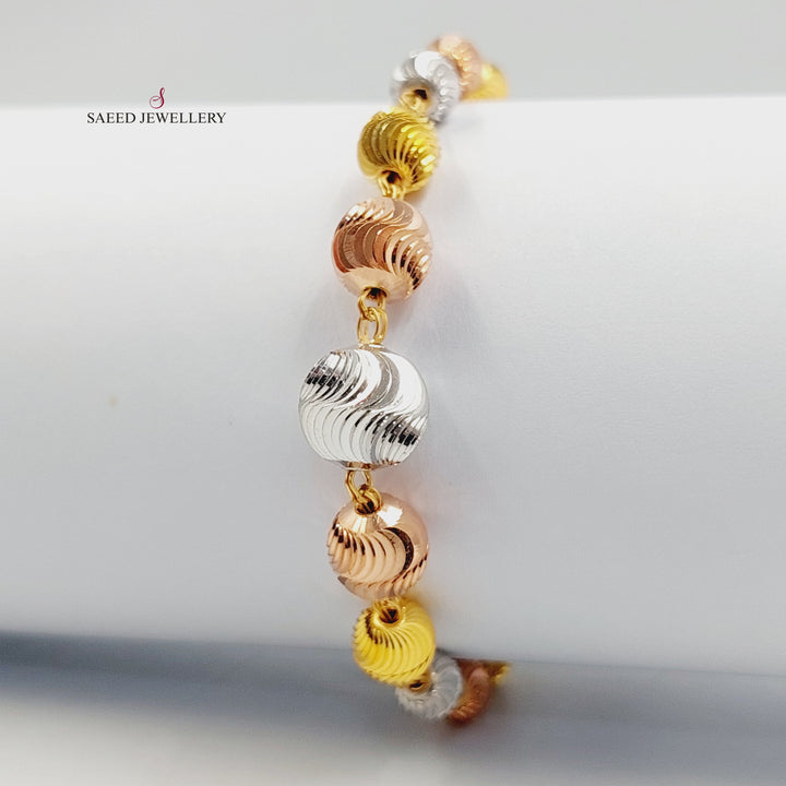 Balls Balls Bracelet Made of 21K Gold by Saeed Jewelry 