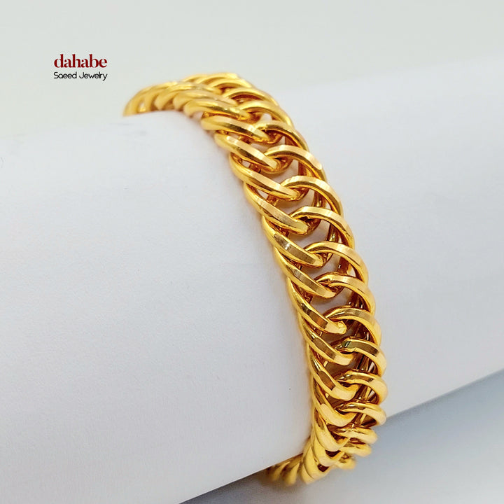 21K اسوارة جنزير-مجوهرات الشيخ سعيد-Saeed Jewelry 