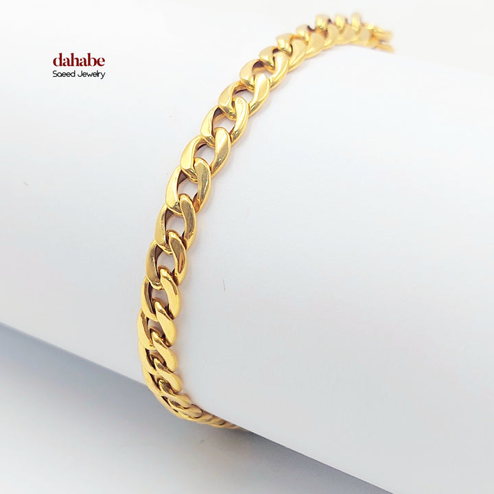 21K اسوارة جنزير-مجوهرات الشيخ سعيد-Saeed Jewelry 