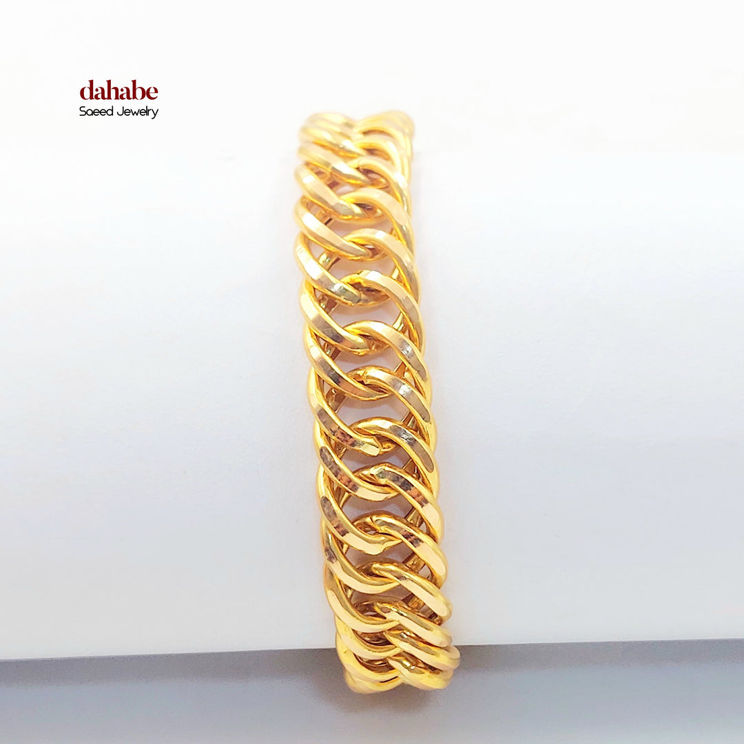 21K اسوارة جنزير-مجوهرات الشيخ سعيد-Saeed Jewelry 