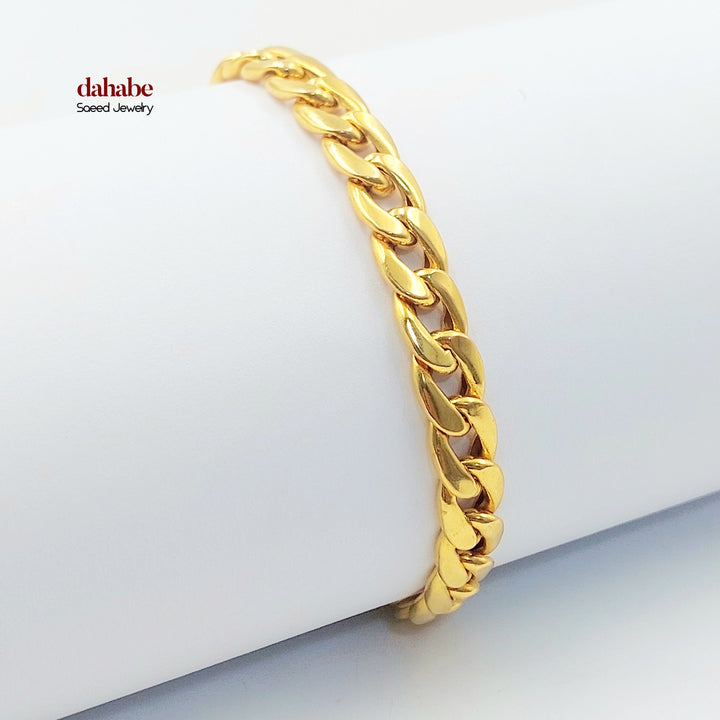 21K اسوارة جنزير-مجوهرات الشيخ سعيد-Saeed Jewelry 