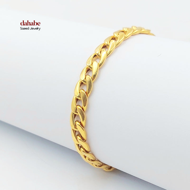 21K اسوارة جنزير-مجوهرات الشيخ سعيد-Saeed Jewelry 