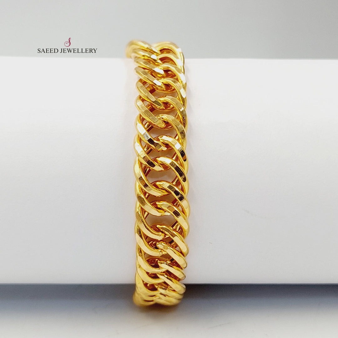 21K اسوارة جنزير-مجوهرات الشيخ سعيد-Saeed Jewelry 