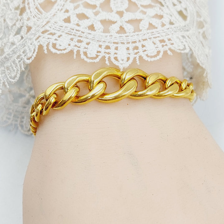 21K اسوارة جنزير-مجوهرات الشيخ سعيد-Saeed Jewelry 