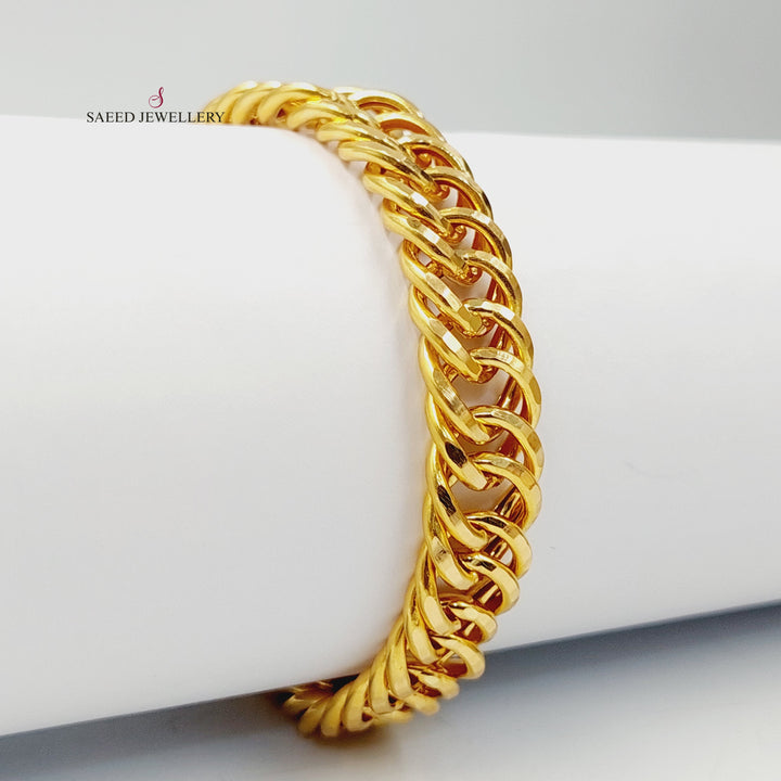 21K اسوارة جنزير-مجوهرات الشيخ سعيد-Saeed Jewelry 