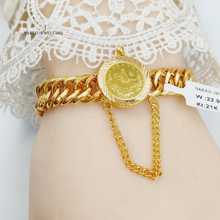 21K اسوارة جنزير-مجوهرات الشيخ سعيد-Saeed Jewelry 