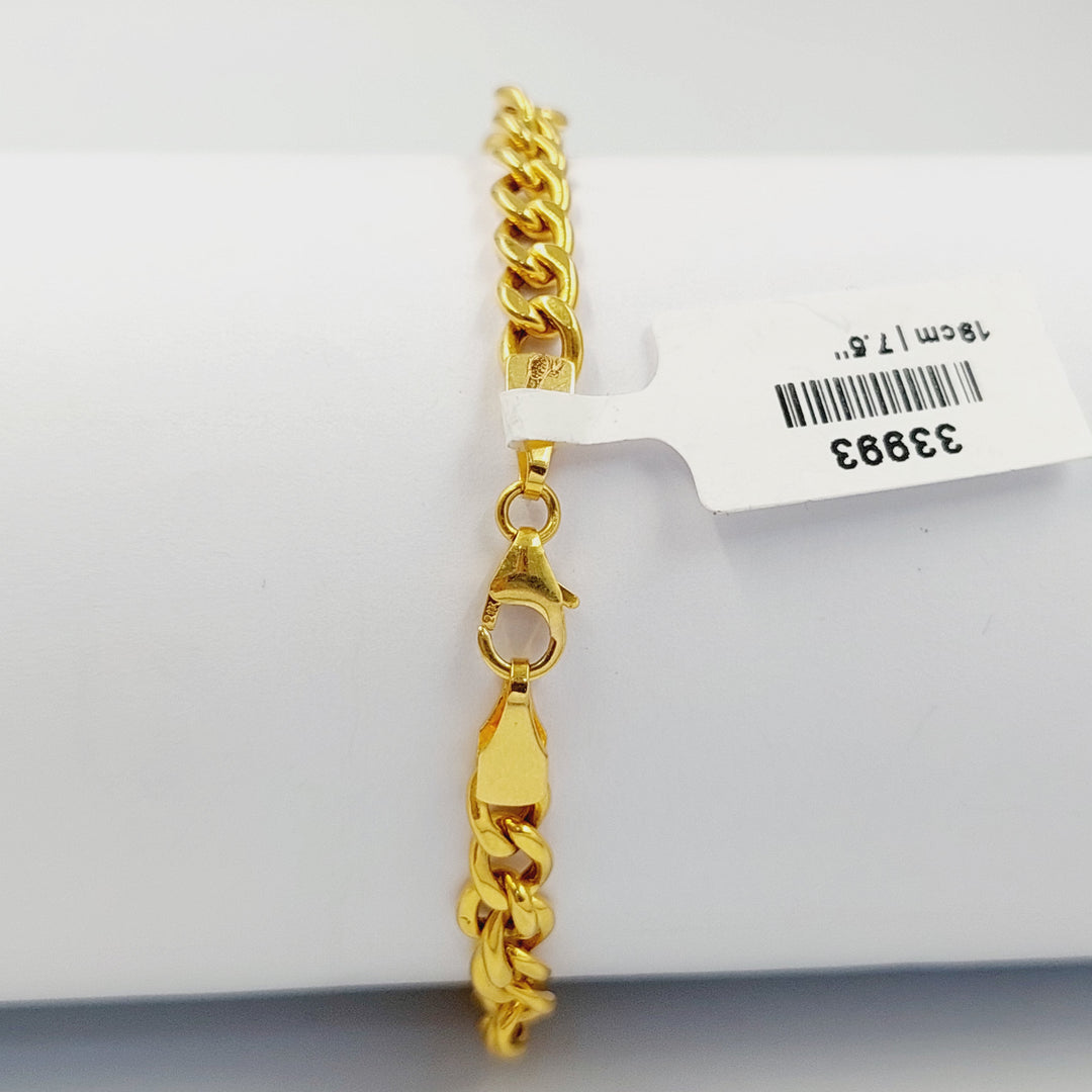 21K اسوارة جنزير-مجوهرات الشيخ سعيد-Saeed Jewelry 