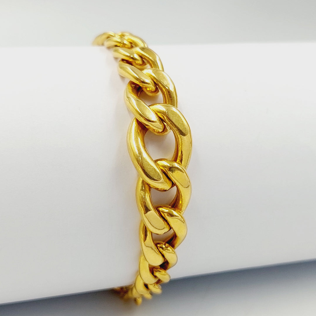 21K اسوارة جنزير-مجوهرات الشيخ سعيد-Saeed Jewelry 