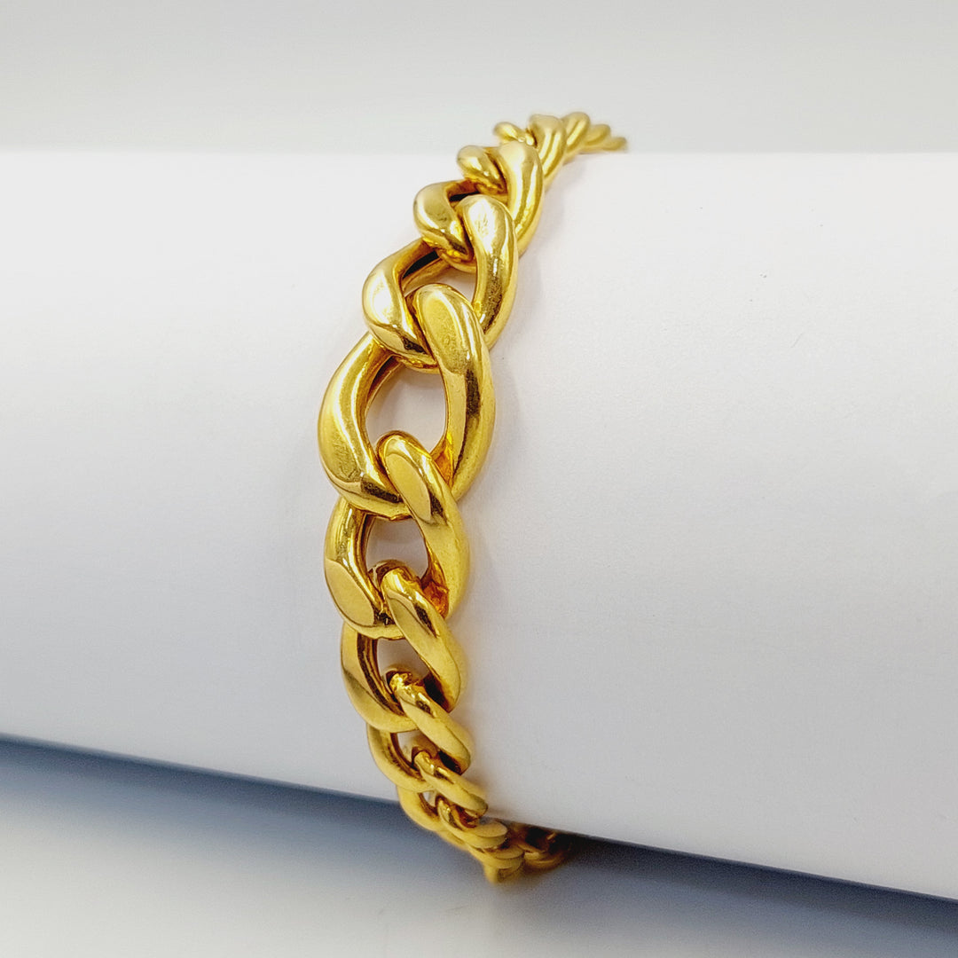 21K اسوارة جنزير-مجوهرات الشيخ سعيد-Saeed Jewelry 