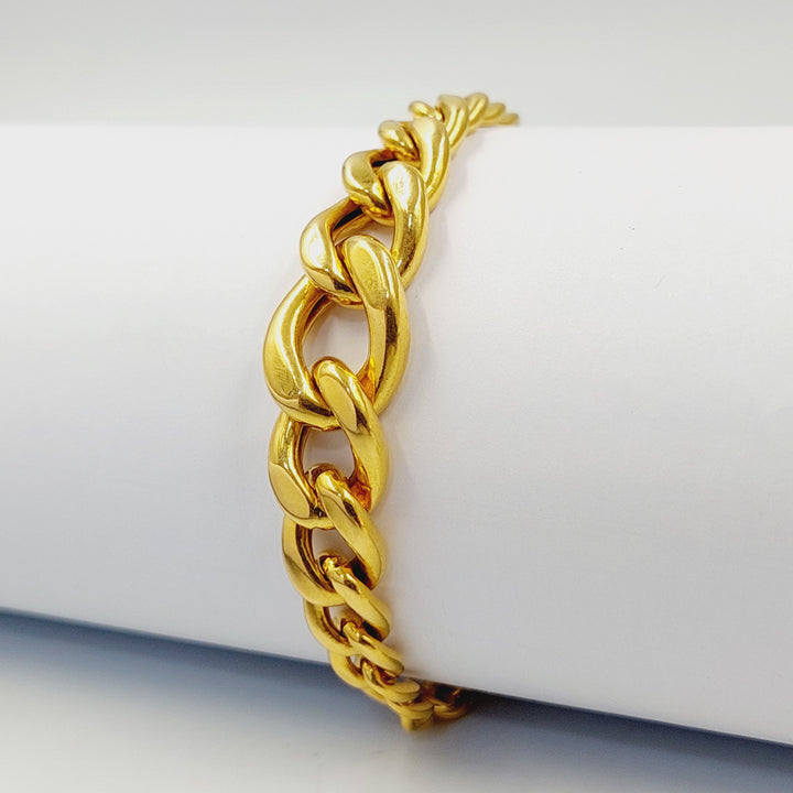 21K اسوارة جنزير-مجوهرات الشيخ سعيد-Saeed Jewelry 