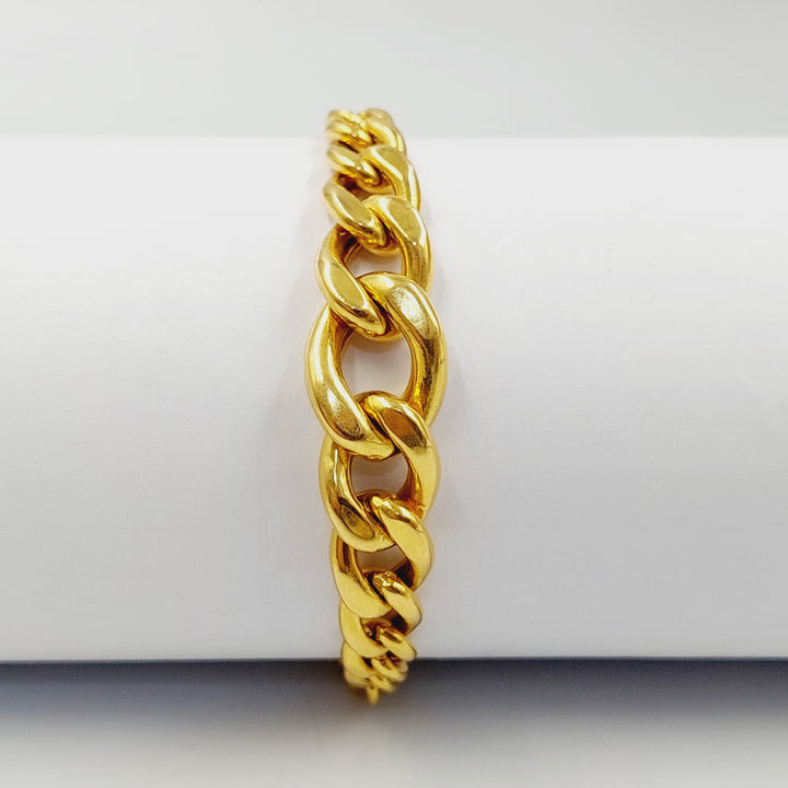 21K اسوارة جنزير-مجوهرات الشيخ سعيد-Saeed Jewelry 