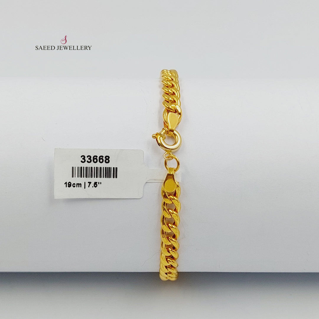 21K اسوارة حلقات مبسط-مجوهرات الشيخ سعيد-Saeed Jewelry 