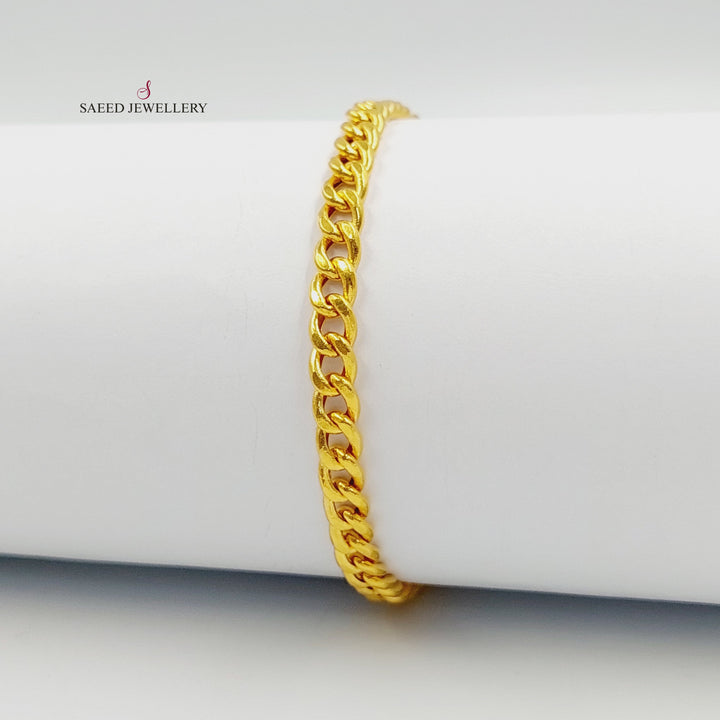 21K اسوارة حلقات مبسط-مجوهرات الشيخ سعيد-Saeed Jewelry 